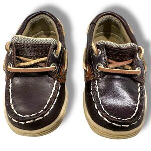 Sperry Top-Sider Boys Bluefish LC Leather Boat Shoes Size 5M (Toddler)